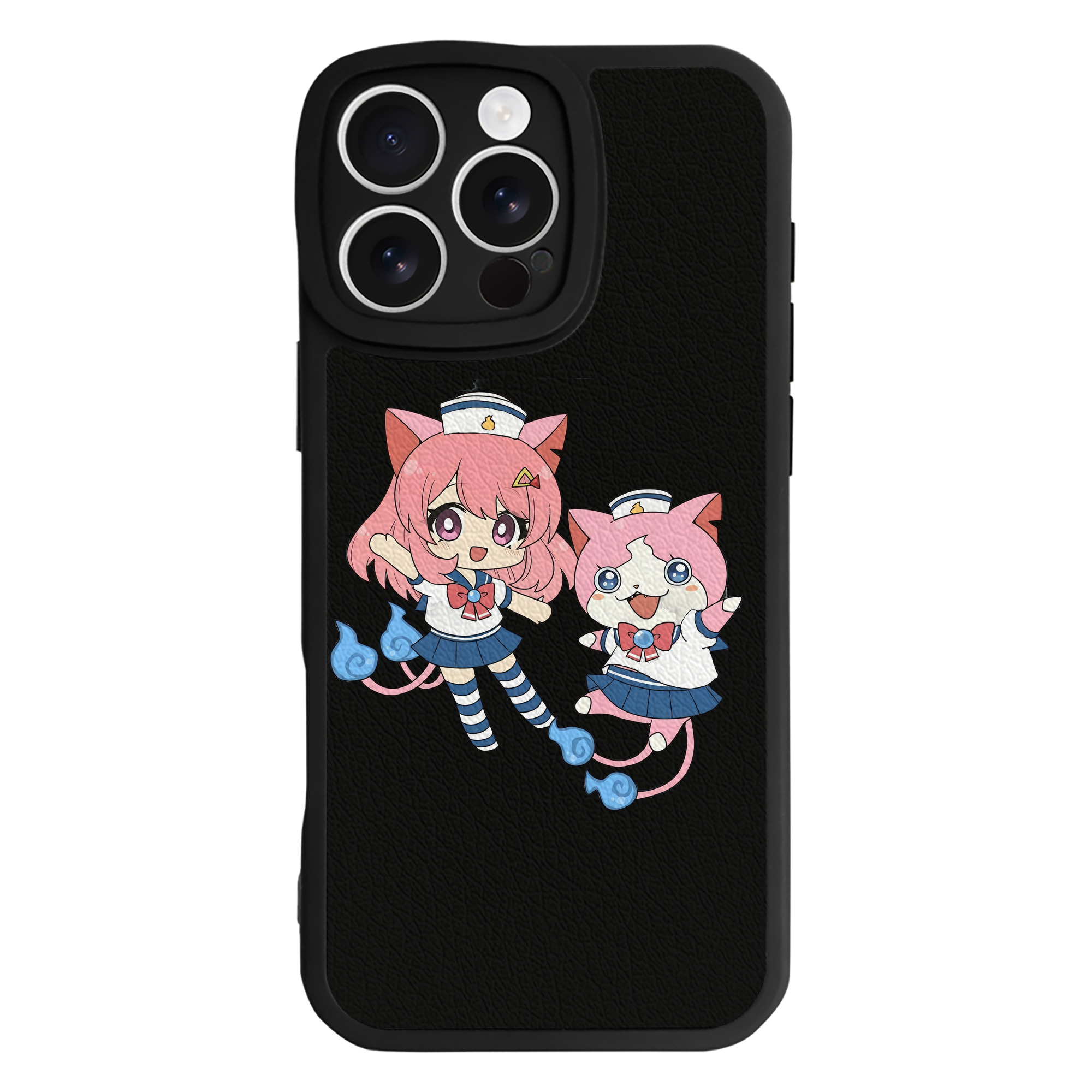 （画像用） 妖怪ウォッチ Yo-kai Watch 【iPhone 16シリーズ対応】シリコンスマホケース（レザー調） 材質：シリコン